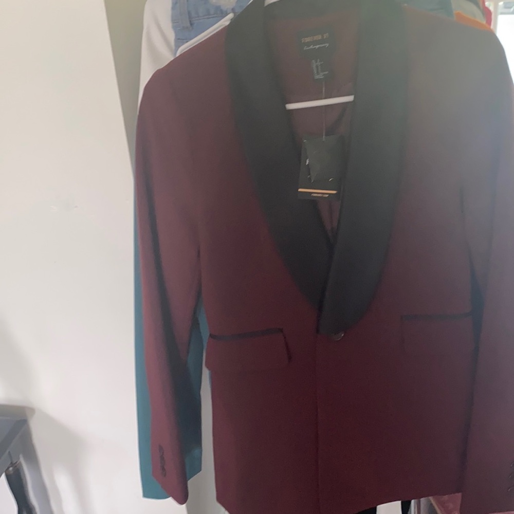Burgundy blazer